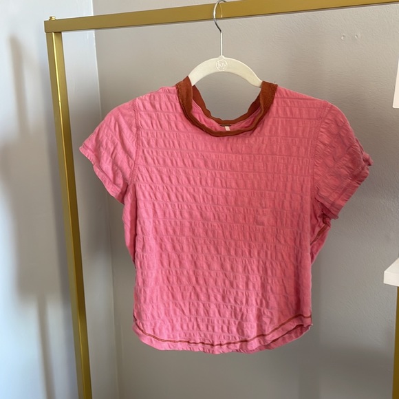Pink Free People T-shirt - Picture 2 of 4